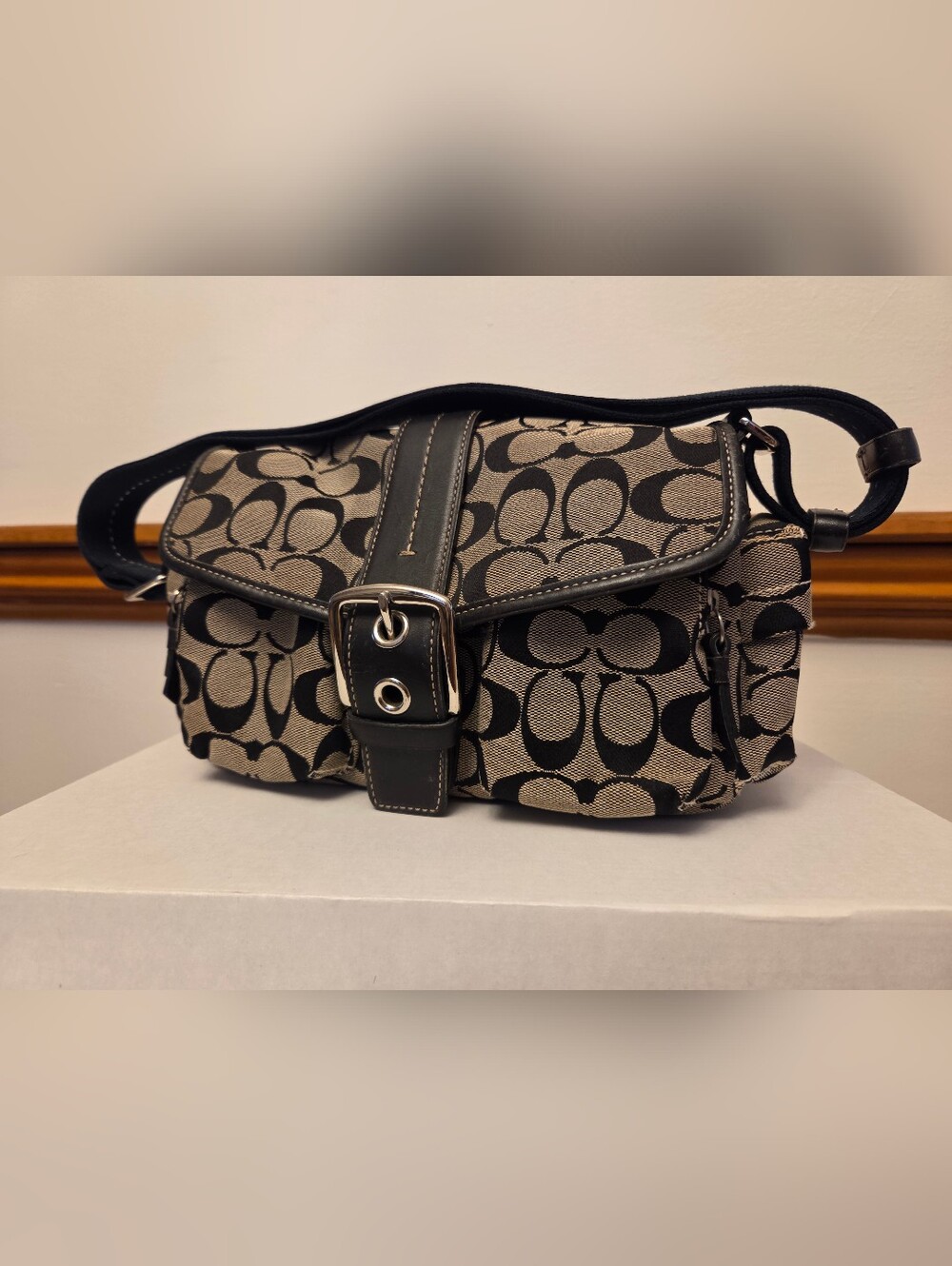AUTHENTIC💯 Coach Soho Black Shoulder Bag VINTAGE
